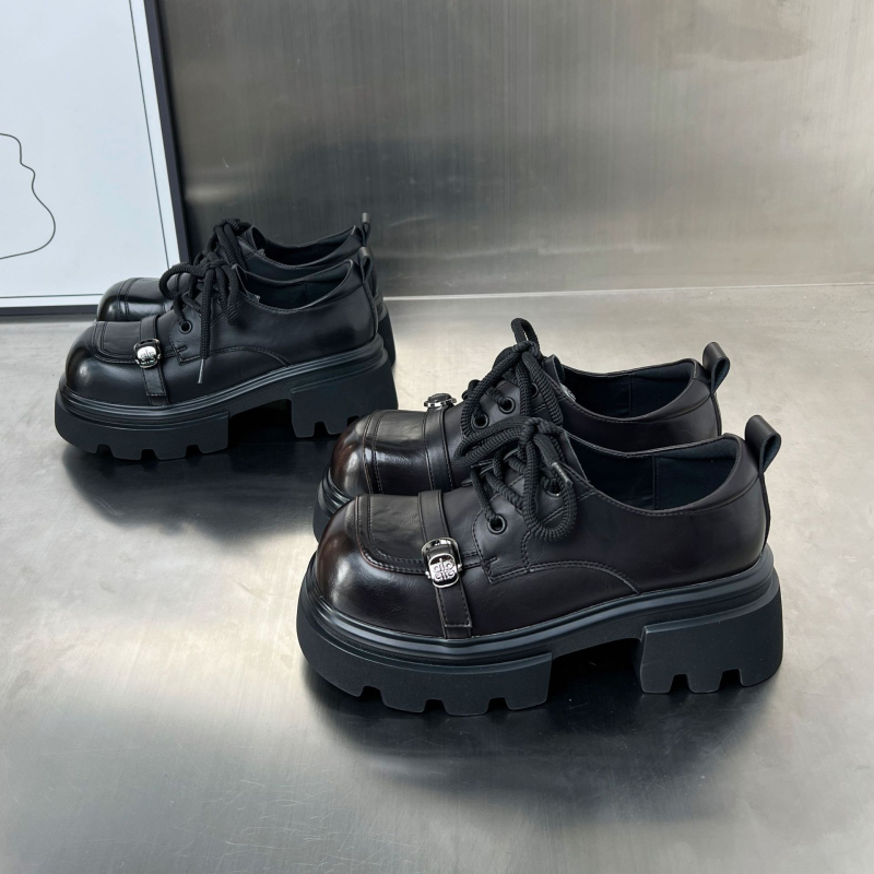 Ženske loaferice s debelim potplatom od 6 cm za povećanje visine, proljeće 2026, nove, svestrane svakodnevne cipele