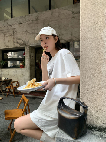 DT Etolie vintage betűnyomatú rövid ujjú felső nőknek, laza szabás, kerek nyakú, retro-casual stílus