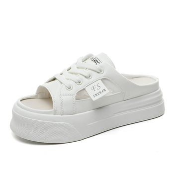 K8707 Mrežaste slip-on sandale s debelim potplatom i učinkom povećanja visine – ljeto 2023, casual obuća