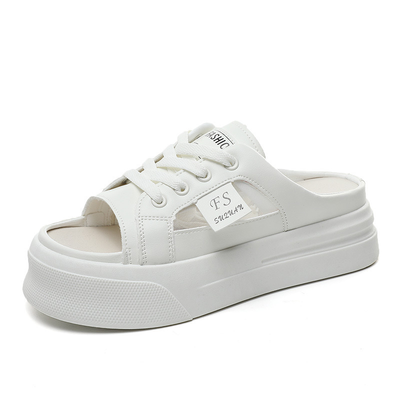K8707 Mrežaste slip-on sandale s debelim potplatom i učinkom povećanja visine – ljeto 2023, casual obuća