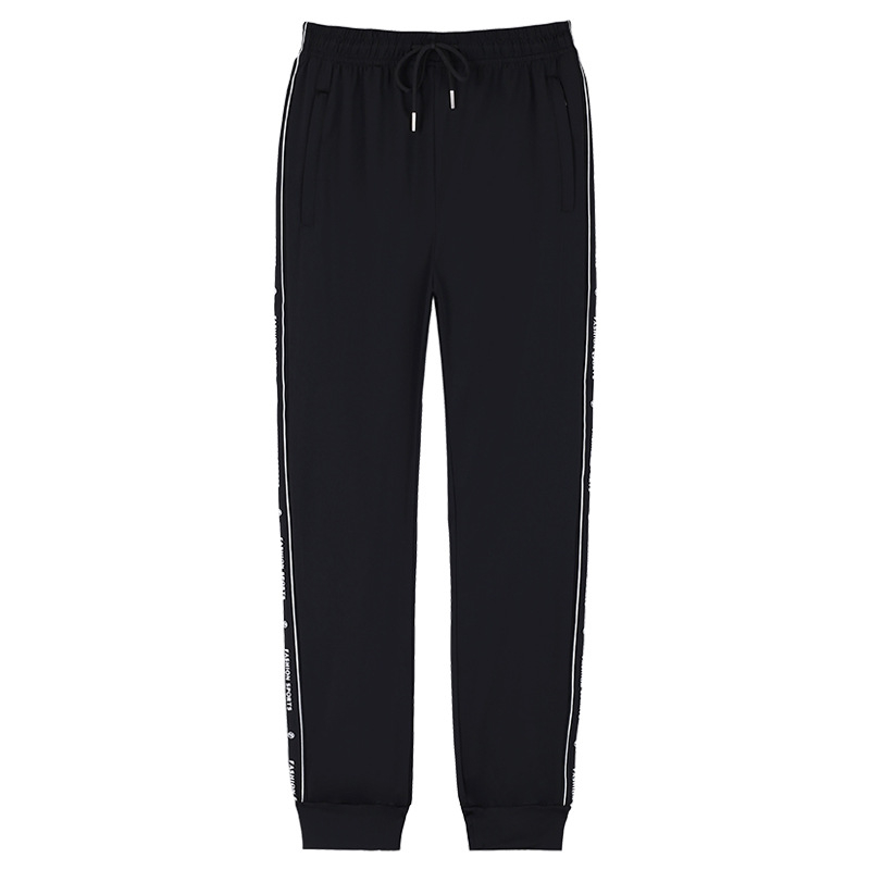 Ženske sportske hlače od Ice Silk, brzo sušeće, visoka elastičnost, ljetni casual stil, s vezanjem u struku i elastičnim pojasom, glatka slim-fit linija.