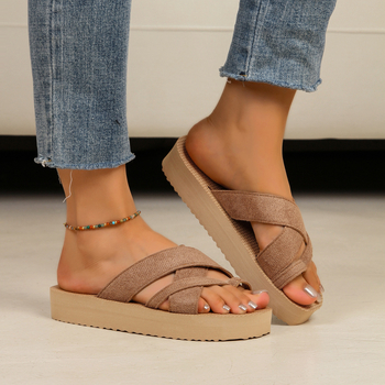 Sandale femei cu bretea simplă – respirante, confortabile, pentru vară, cu talpă EVA