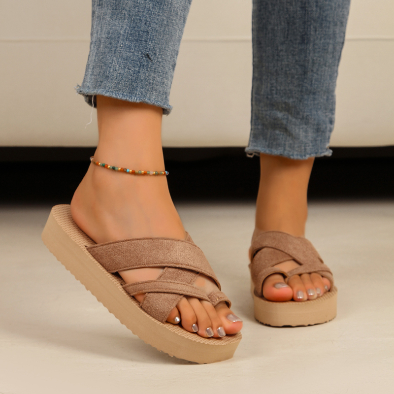 Sandale femei cu bretea simplă – respirante, confortabile, pentru vară, cu talpă EVA