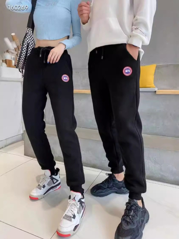 Pantalone s flisom, debeli, za muškarce i žene, 2025 jesen-zima, slobodan kroj, s manžetama