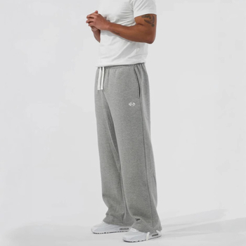 2026 Muške hlače hip-hop s flis printom, širokog kroja, ulični sportski stil