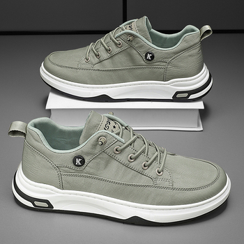 Muške tenisice od platna, slip-on, casual sportske, mekana potplata, prozračne, jesen 2025