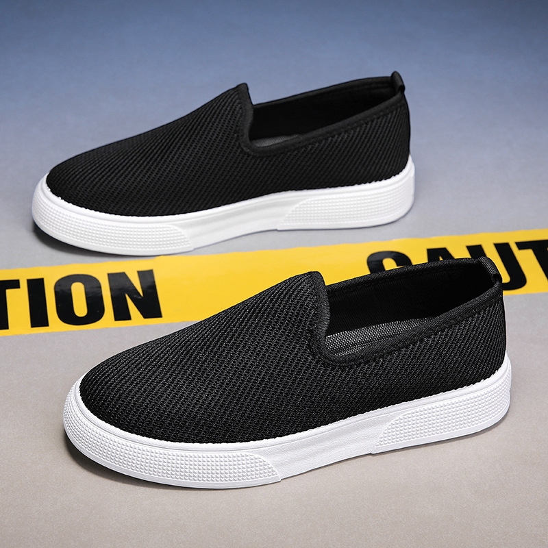 Muške prozračne platnene tenisice Slip-On – casual lagan dizajn