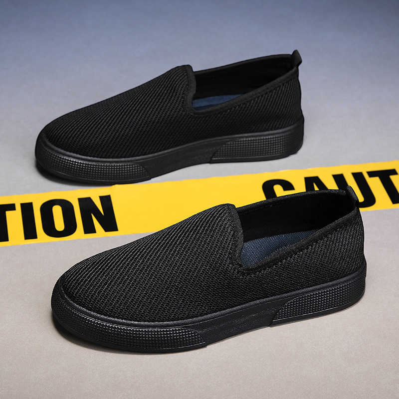 Muške prozračne platnene tenisice Slip-On – casual lagan dizajn