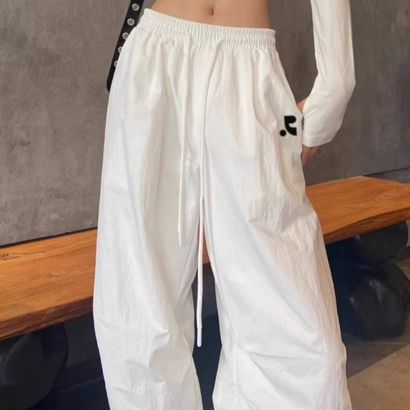 Restandrecreation Ženske hlače ravnog kroja za proljeće i jesen, udobne, prozračne, sportski stil padobranski