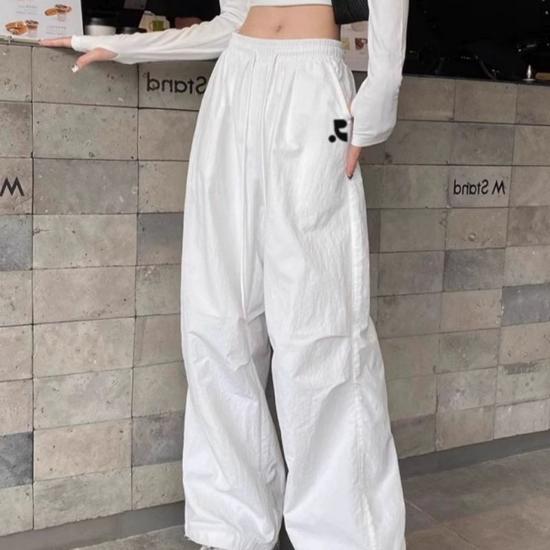 Restandrecreation Ženske hlače ravnog kroja za proljeće i jesen, udobne, prozračne, sportski stil padobranski