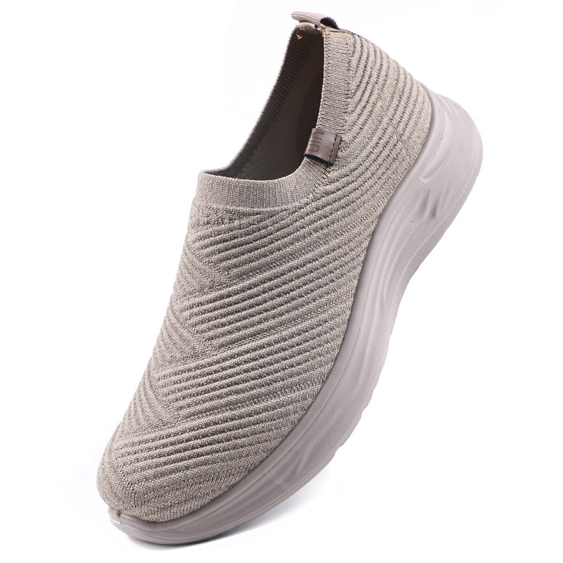 Prozračne muške tenisice od flyknita, jesen 2024, stil Old Beijing cloth, meka potplata