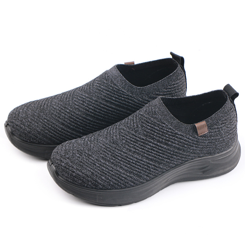 Prozračne muške tenisice od flyknita, jesen 2024, stil Old Beijing cloth, meka potplata