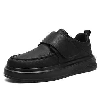 Muške cipele Velcro, retro britski stil, debela potplata, casual kožne radne cipele