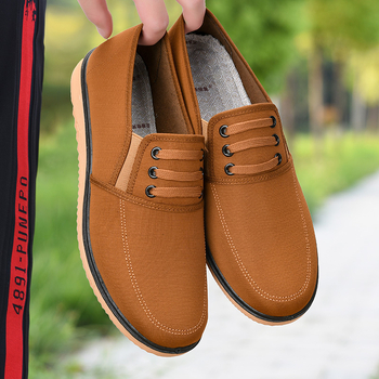 Muške platnene tenisice u stilu Starog Pekinga, Slip-On s gumom – casual tenisice