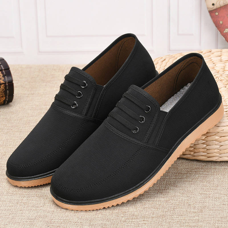 Muške platnene tenisice u stilu Starog Pekinga, Slip-On s gumom – casual tenisice