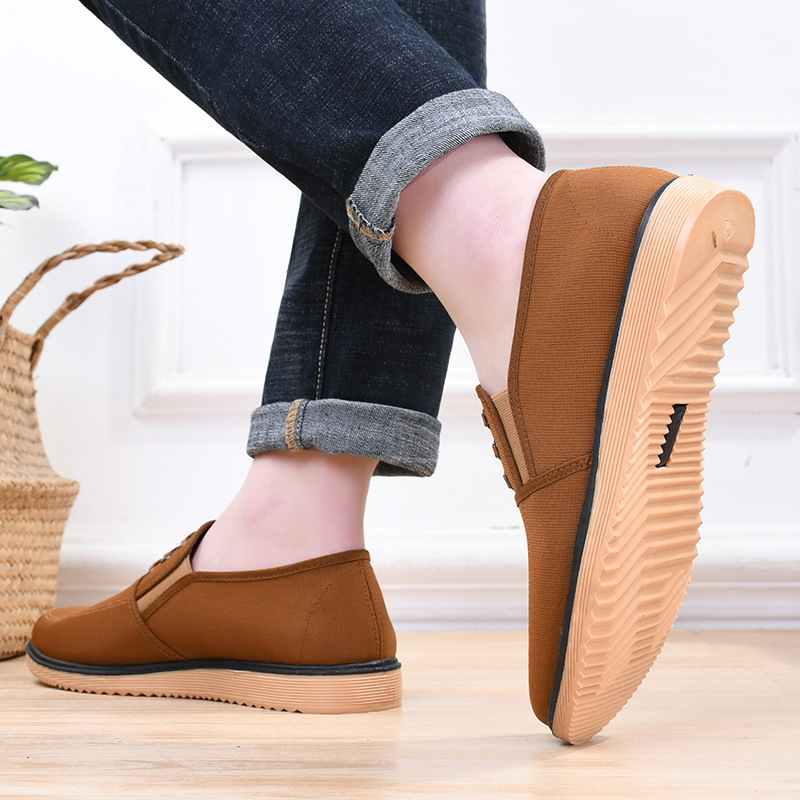 Muške platnene tenisice u stilu Starog Pekinga, Slip-On s gumom – casual tenisice
