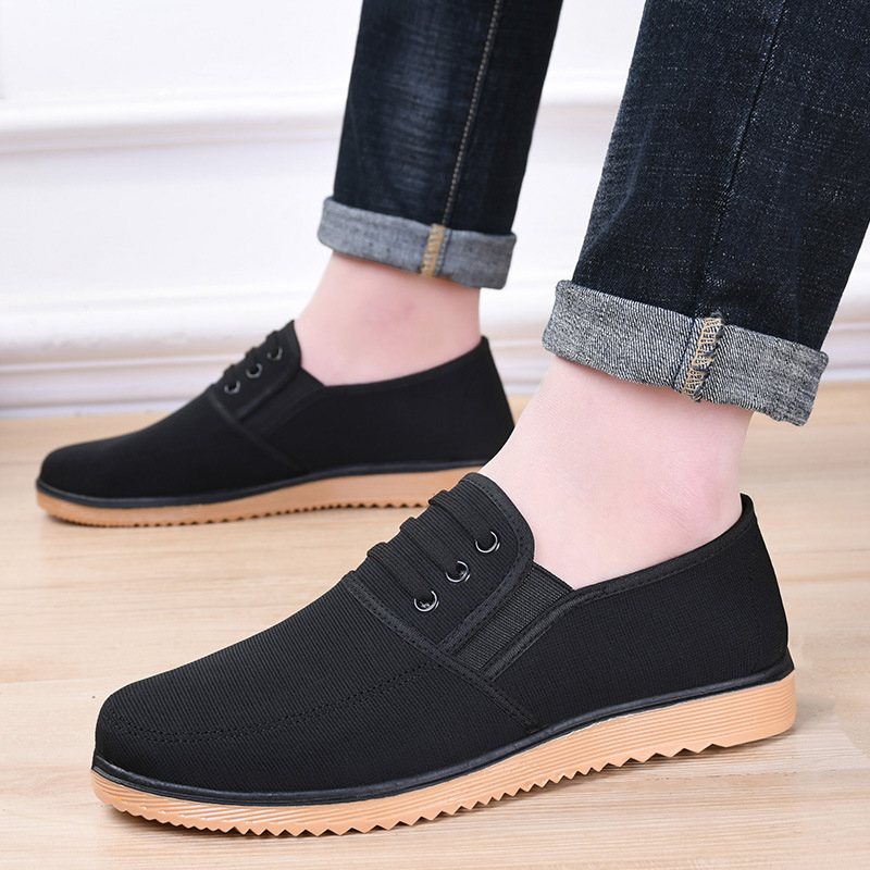 Muške platnene tenisice u stilu Starog Pekinga, Slip-On s gumom – casual tenisice
