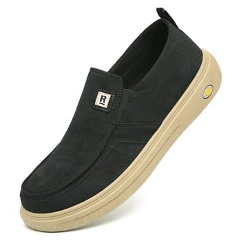 Muške slip-on tenisice od denima, prozračne i lagane, s mekanom potplatom, niski gornji dio, okrugla špička.