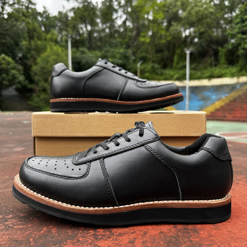 Goodyear Muške Kožne Cipele od Prave Kože, Retro Air Force One, Britanski Stil, S Velikim Prstom