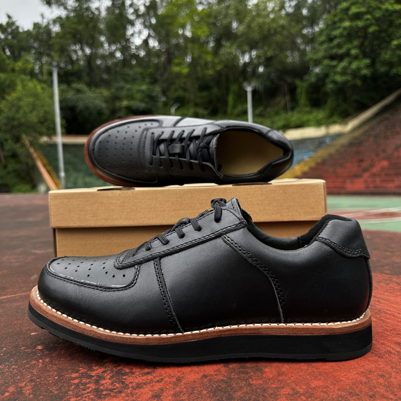 Goodyear Muške Kožne Cipele od Prave Kože, Retro Air Force One, Britanski Stil, S Velikim Prstom