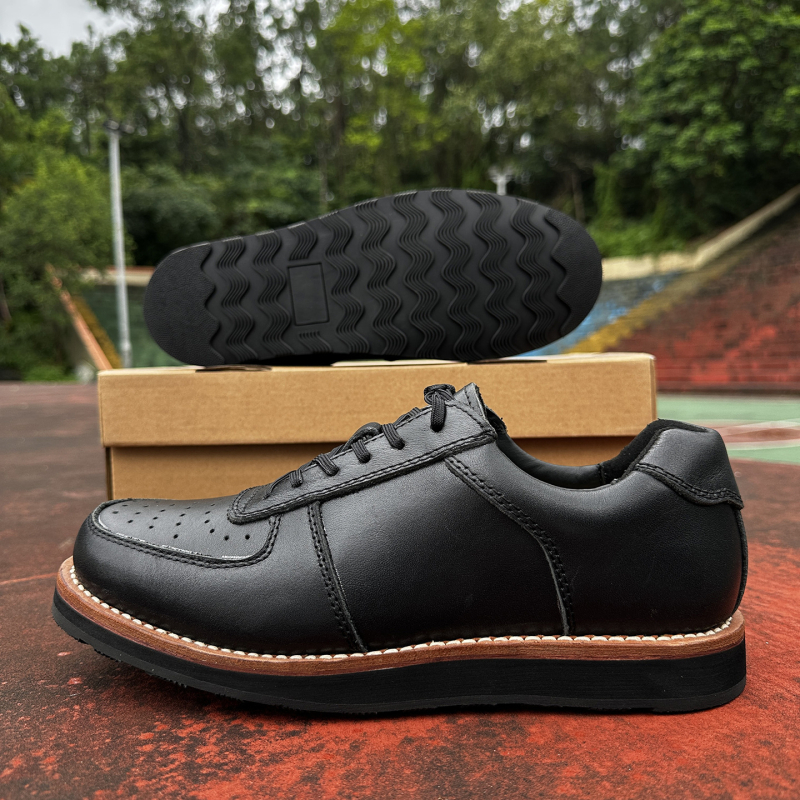 Goodyear Muške Kožne Cipele od Prave Kože, Retro Air Force One, Britanski Stil, S Velikim Prstom