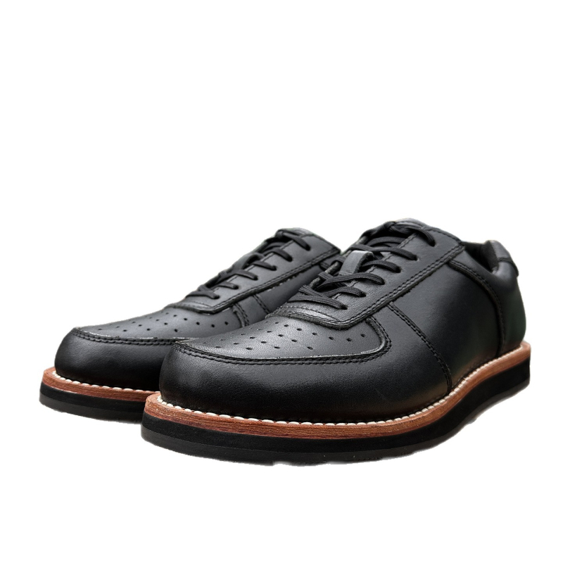 Goodyear Muške Kožne Cipele od Prave Kože, Retro Air Force One, Britanski Stil, S Velikim Prstom