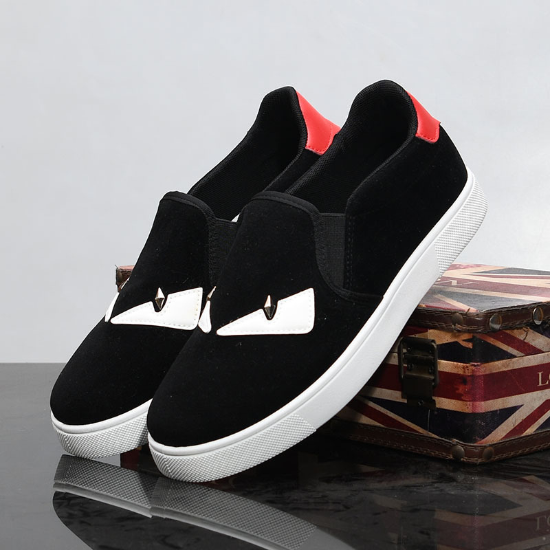 Little Monster muške retro slip-on tenisice s debelom potplatom 8809