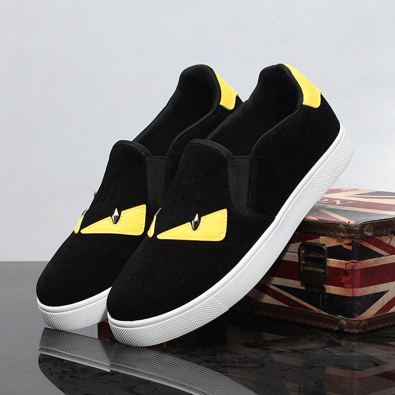 Little Monster muške retro slip-on tenisice s debelom potplatom 8809