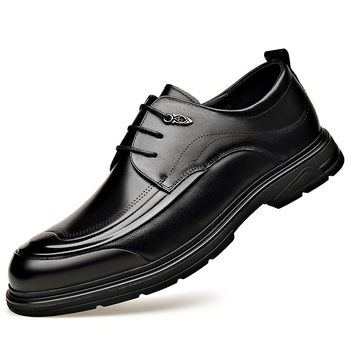 Muške cipele od prave kože – poslovno-ugodan stil, brogues, prozračne, meka potplata