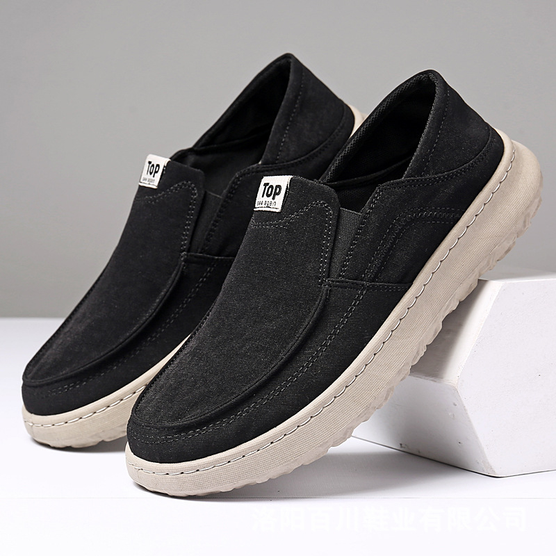 Muške platnene tenisice, slip-on s podesivom petom, prozračne, lagane, svakodnevna obuća
