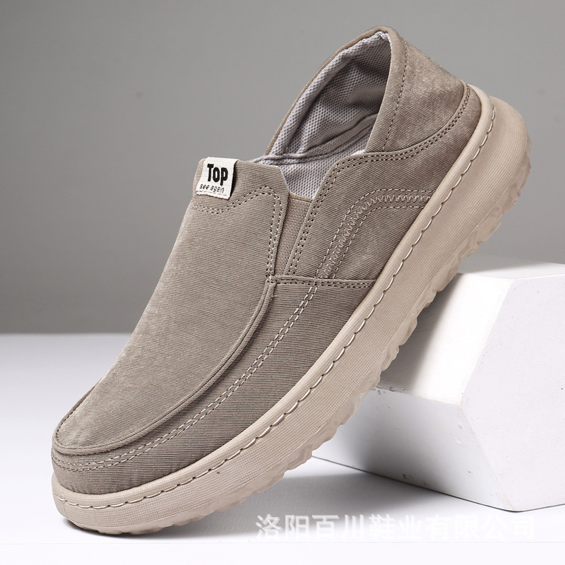 Muške platnene tenisice, slip-on s podesivom petom, prozračne, lagane, svakodnevna obuća