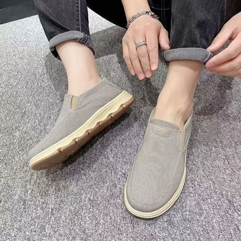 Muške prozračne platnene slip-on tenisice, jesen 2024, mekana potplata, protuklizne, casual