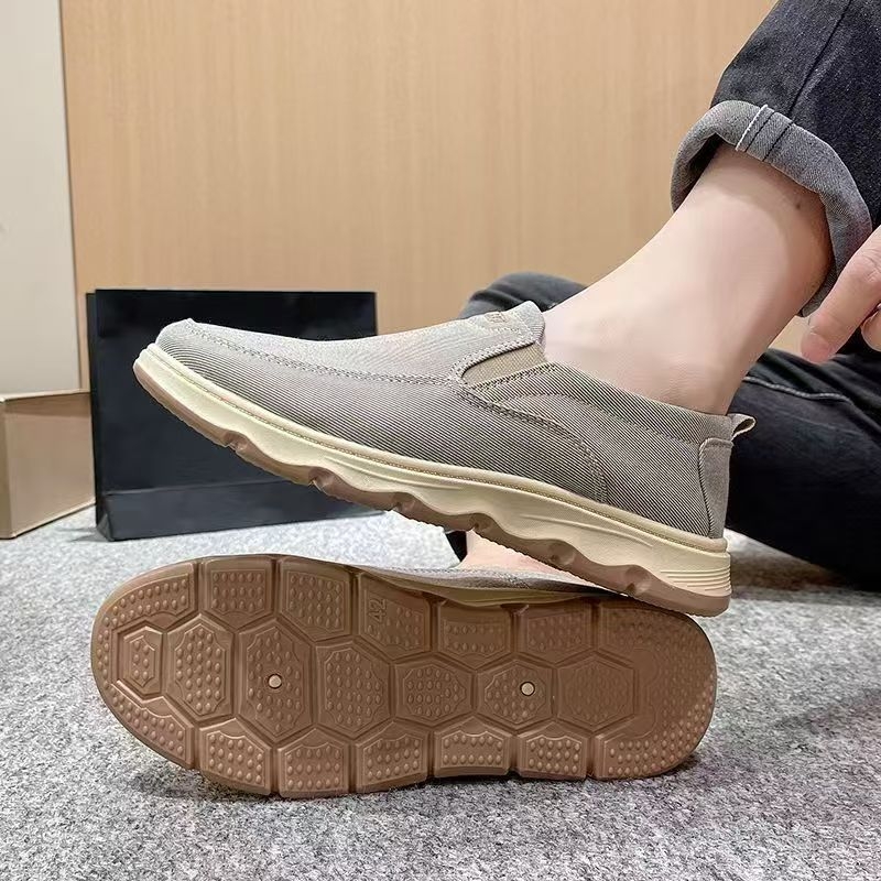 Muške prozračne platnene slip-on tenisice, jesen 2024, mekana potplata, protuklizne, casual