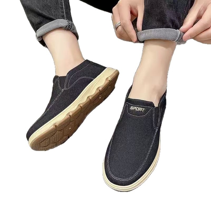 Muške prozračne platnene slip-on tenisice, jesen 2024, mekana potplata, protuklizne, casual