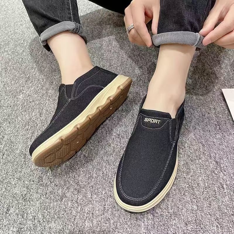 Muške prozračne platnene slip-on tenisice, jesen 2024, mekana potplata, protuklizne, casual