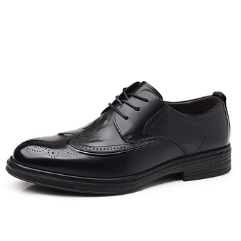 Muške kožne brogue cipele, britanski stil za poslovno i casual nošenje, prava koža, prozračne, pogodne za mladoženju