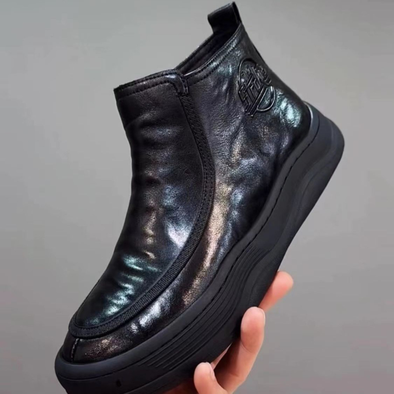 Muške slip-on cipele od prave kože, udobne za svakodnevno nošenje, 2024 jesen-zima