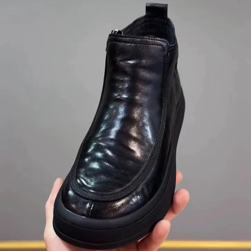 Muške slip-on cipele od prave kože, udobne za svakodnevno nošenje, 2024 jesen-zima