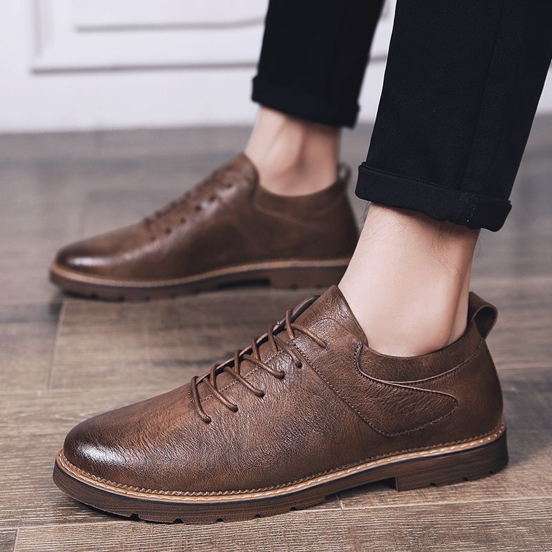 Muške kožne cipele, korejskog stila, jesensko-zimske, poslovno casual, britanski stil, svestrane