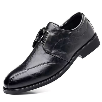Mildon 5206 Muške slip-on loaferice s kopčom, PU koža, mrežasti uzorak, casual britanski stil
