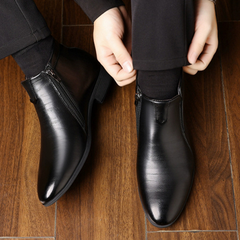 Muške cipele s oštrim vrhom od PU kože, britanski stil casual loafers, pakiranje u OPP vrećici sa zatvaračem