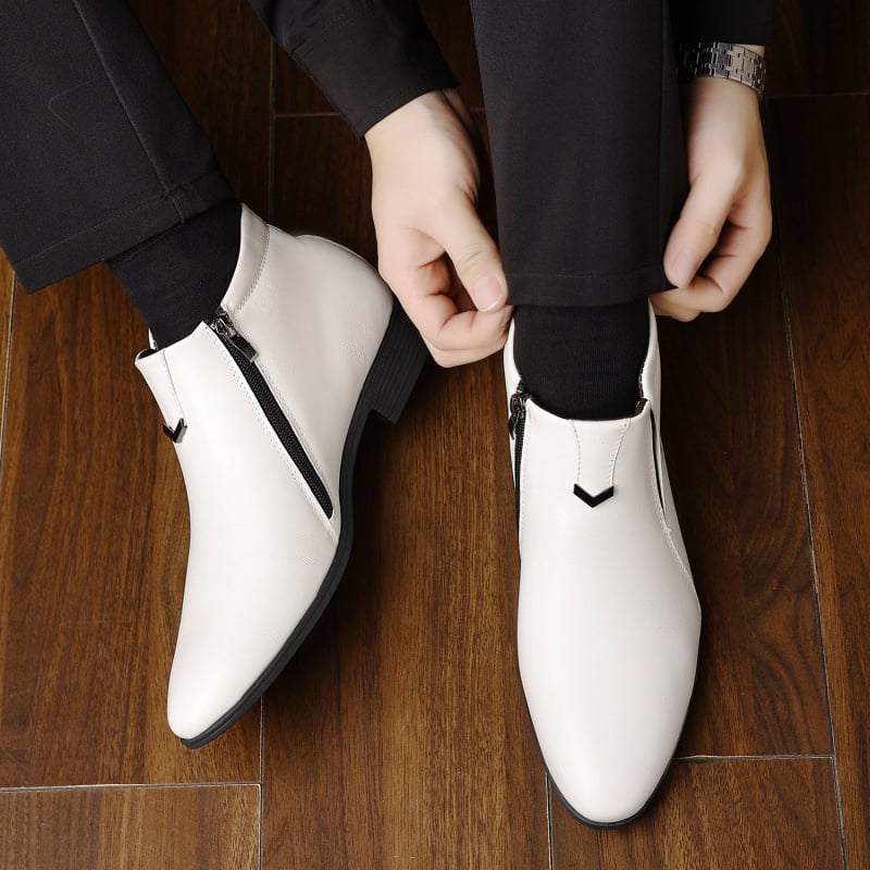 Muške cipele s oštrim vrhom od PU kože, britanski stil casual loafers, pakiranje u OPP vrećici sa zatvaračem