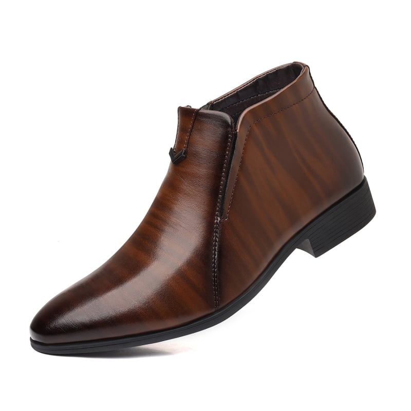Muške cipele s oštrim vrhom od PU kože, britanski stil casual loafers, pakiranje u OPP vrećici sa zatvaračem