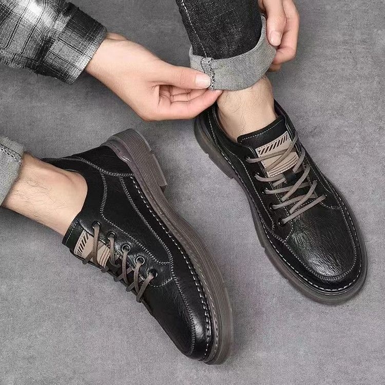 Woodpecker pantofi bărbați – 2025 nou model, piele adevărată, respiranti, pantofi business-casual din piele, piele moale și talpă moale, pantofi cu creștere înălțime