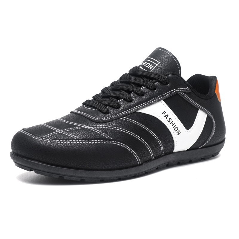 Muške kožne slip-on loaferice s prozračnom kožom i blok bojama, casual obuća