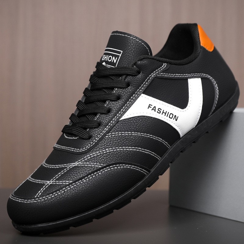 Muške kožne slip-on loaferice s prozračnom kožom i blok bojama, casual obuća