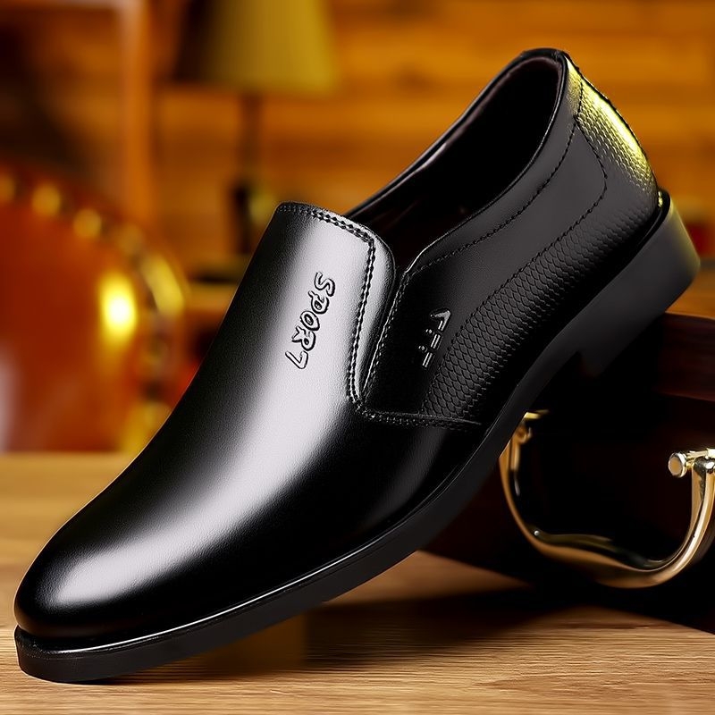 Muške cipele od prave kože – formalne poslovne cipele s mekanom gumom, brogue detalji, inspirirane korejskim stilom za casual nošenje
