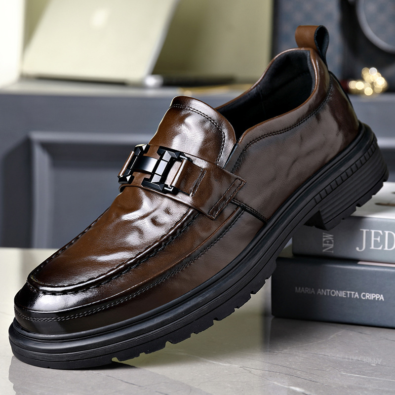 Muške kožne loaferice, slip-on, za poslovnu i svakodnevnu obuću, jesen 2026