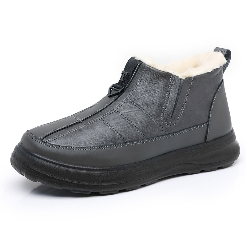 Muške zimske čizme za snijeg s podstavom od ovčje vune, debele, vodootporne i protuklizne, slip-on, tople