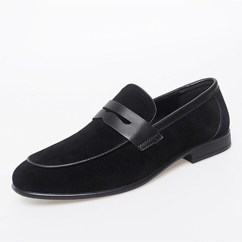 Muške kožne loaferice slip-on s brogue detaljima, britanski stil, prozračne, oštri nos